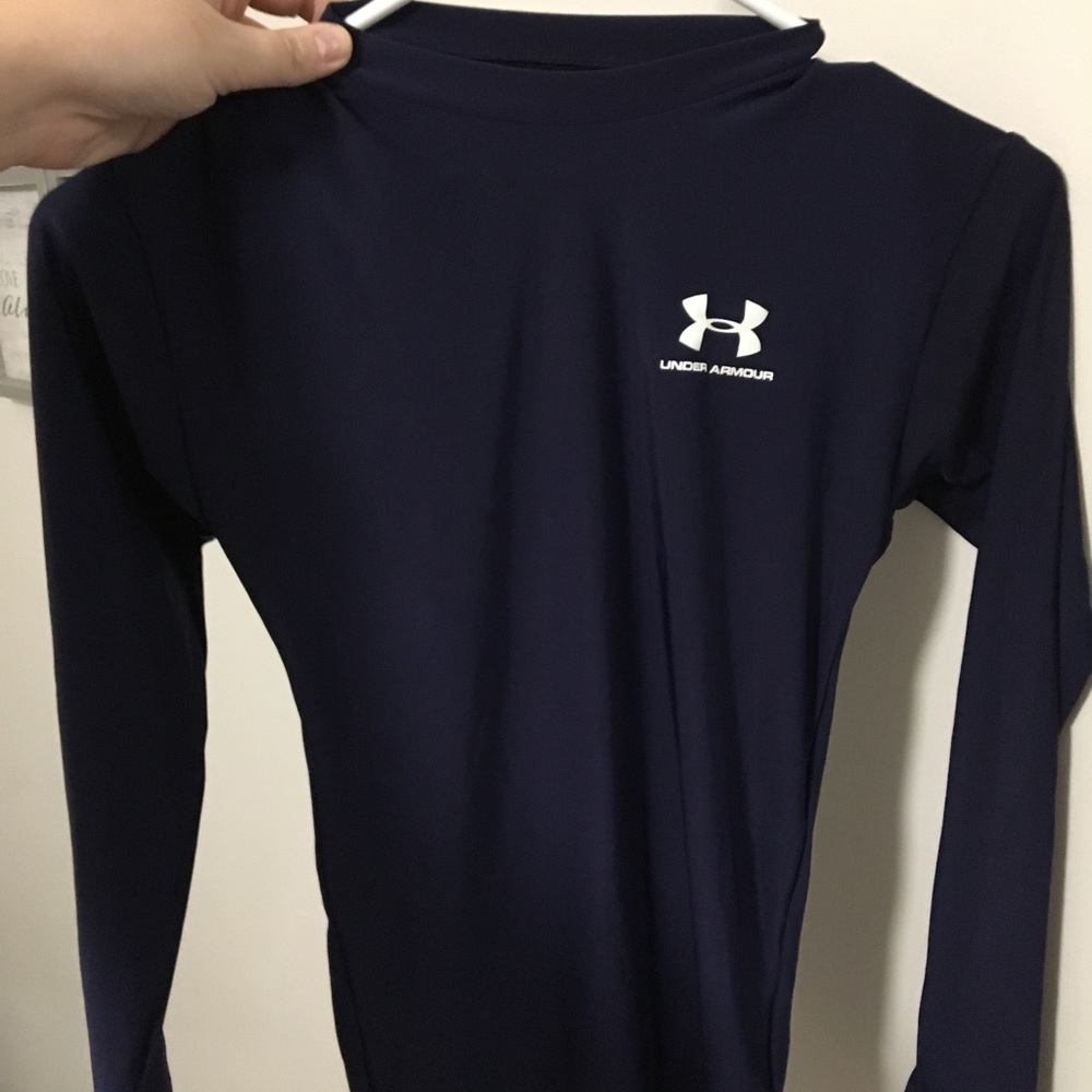 Navy Blue Under Armour fitted top